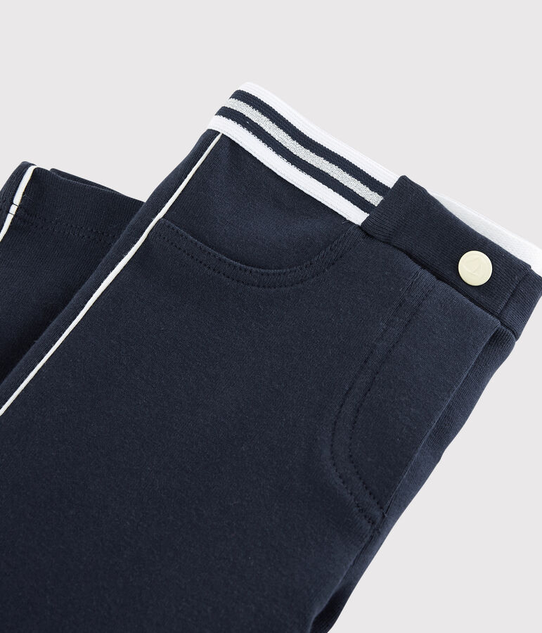 Jeggings in cotone elasticizzato bambina blu SMOKING