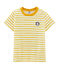 T-shirt bambino maniche corte beige COQUILLE+BOUDOR
