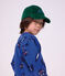 Felpa in cotone con stampa animalier bambino blu/multicolore
