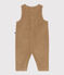 Tutina lunga in ciniglia tinta unita neonato beige ROCHE CLAIR
