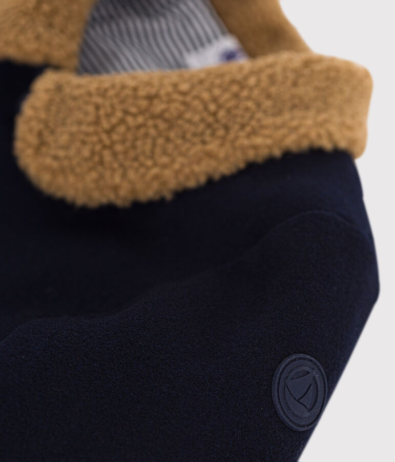 Giacca in tela di lana neonato blu