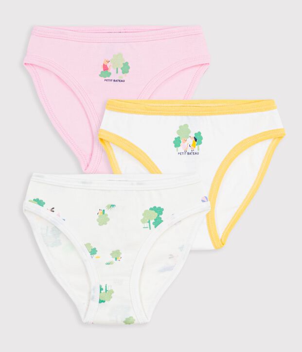 Lot de 3 culottes en coton multicolore