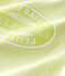 Tutina corta millerighe gialla bebè a costine giallo SUNNY/bianco MARSHMALLOW