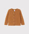 Cardigan per bebé femmina in misto lana marrone CUIVRE