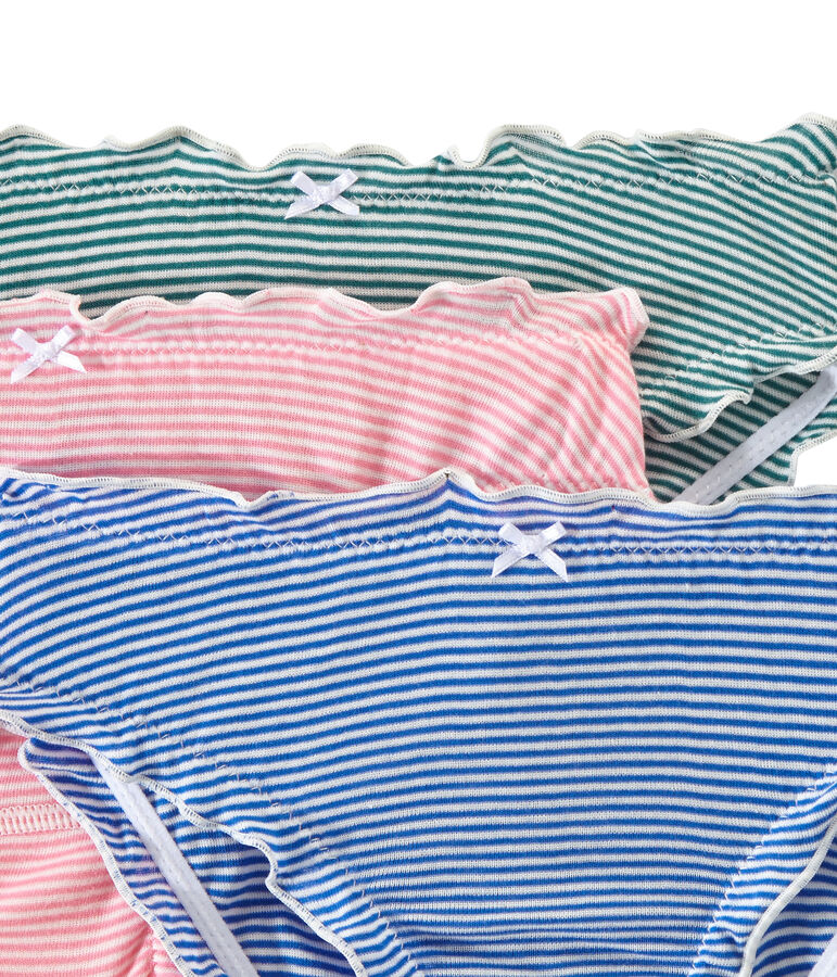 Lotto di 3 culottes con volants donna bianco