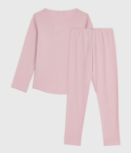 Pigiama bambina in cotone rosa JOLI