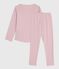 Pigiama bambina in cotone rosa JOLI