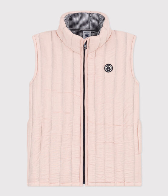 Giacca smanicata in tubique bambino unisex rosa SALINE