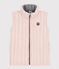 Giacca smanicata in tubique bambino unisex rosa SALINE