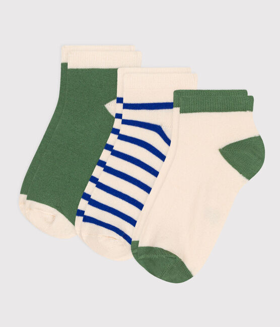 3 paia di calzini in cotone a righe bambino variante 1