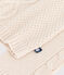 Maglione in misto lana e cotone tinta unita a trecce donna ecru AVALANCHE