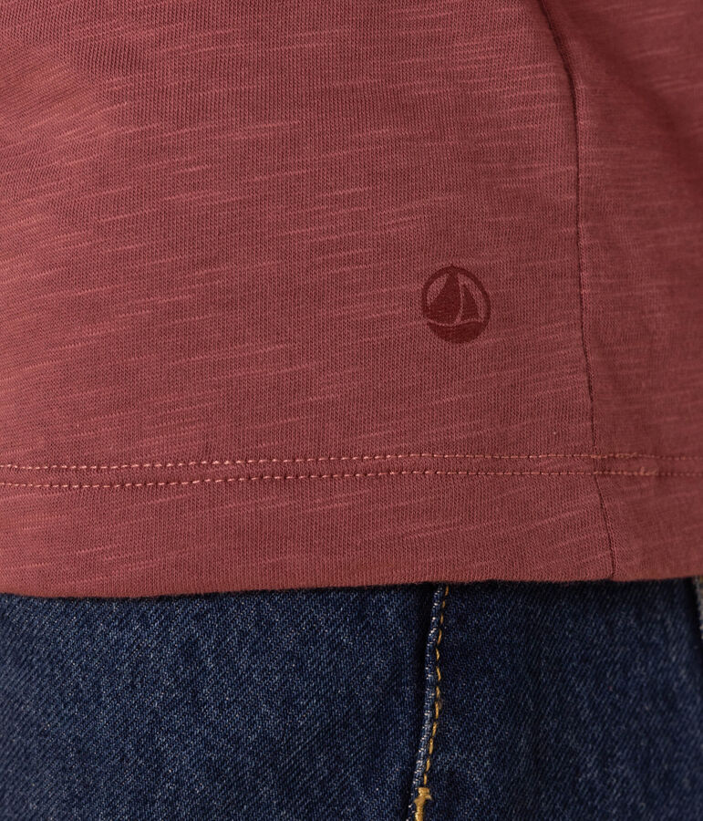 T-shirt LE DROIT girocollo in cotone Donna marrone