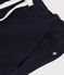 Pantalone bambino in tela di cotone blu SMOKING