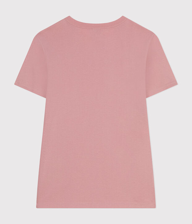 T-shirt l'Iconique in coton tinta unita donna rosa