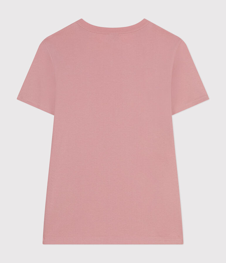 T-shirt l'Iconique in coton tinta unita donna rosa