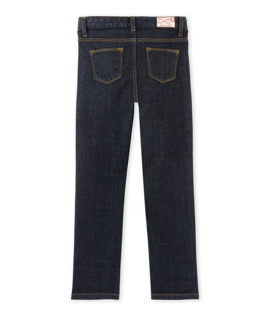 Pantaloni bambina in jersey brut blu JEAN