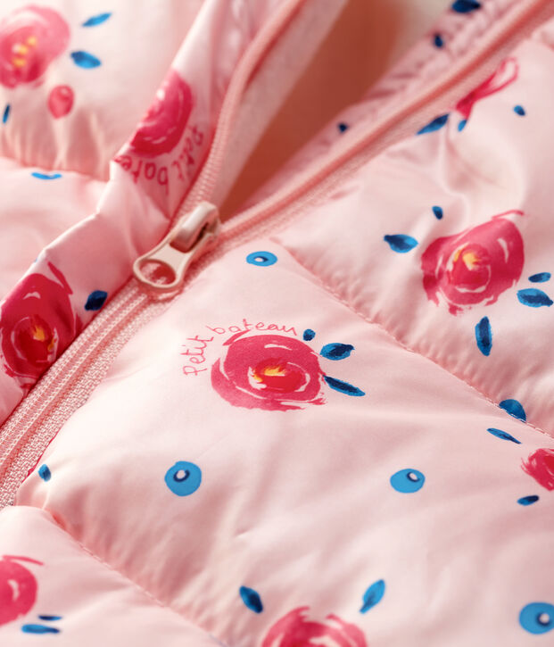 Tutina imbottita beb&egrave; femmina/maschietto rosa/multicolore