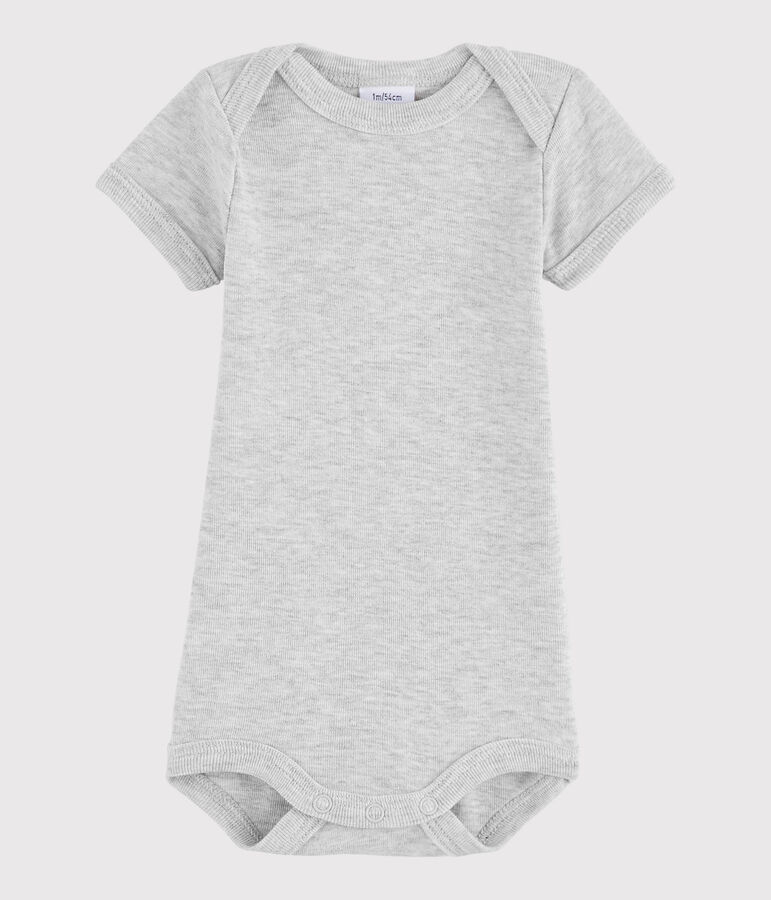 Body manica corta beb&egrave; maschietto grigio BELUGA CHINE