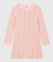 Camicia da notte fiore bambina in tubique rosa SALINE/bianco MULTICO