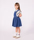 Abito salopette in denim bambina