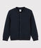 Cardigan bambino in tubique trapuntato blu SMOKING