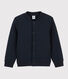 Cardigan bambino in tubique trapuntato
