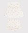 Set 2 pezzi in cotone composto da camicetta e bloomer con stampa a fiori neonata bianco MARSHMALLOW/bianco MULTICO