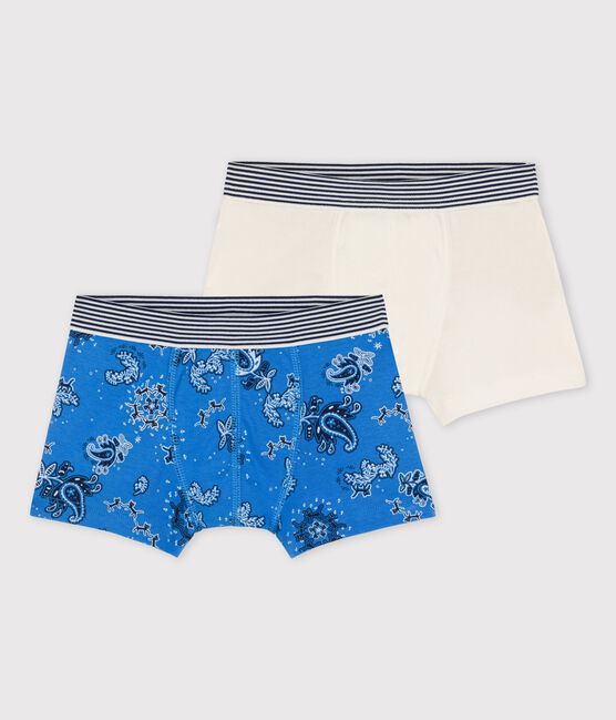 Confezione da 2 boxer bambino stampa bandana in cotone biologico variante 1