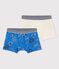 Confezione da 2 boxer bambino stampa bandana in cotone biologico variante 1