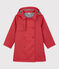 Trench con cappuccio bambina rosso TERKUIT