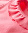 Body con colletto rotondo arricciato bebè femmina rosa CUPCAKE