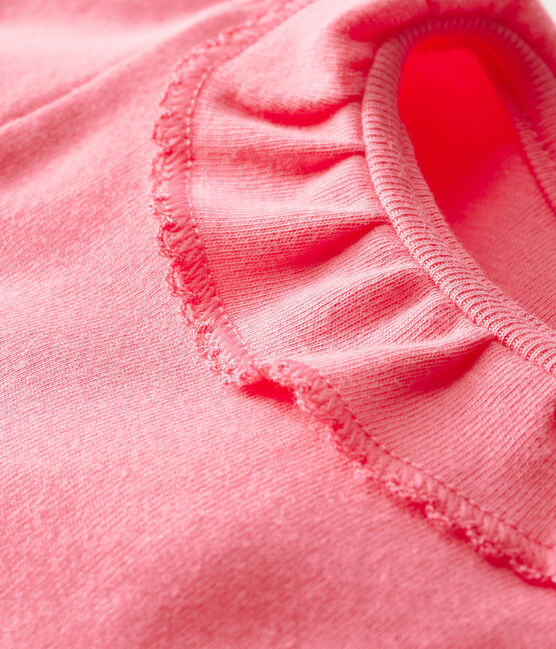Body con colletto rotondo arricciato bebè femmina rosa CUPCAKE