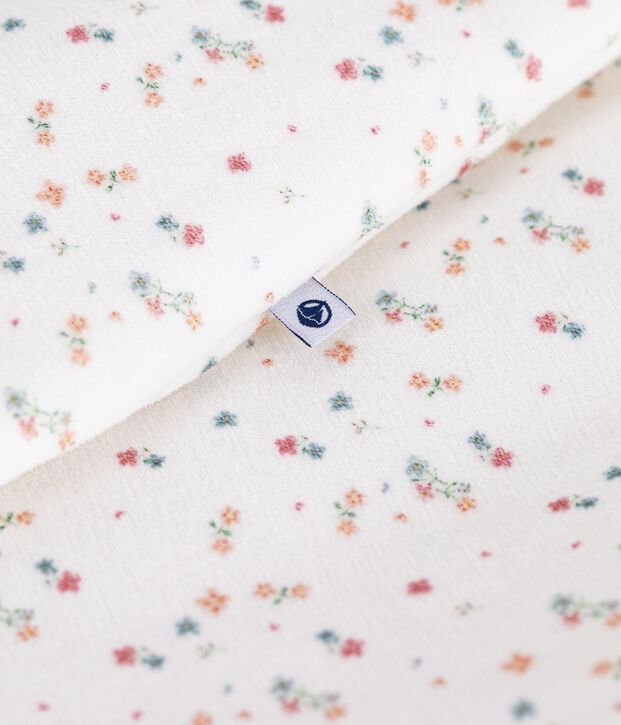 Sacco nanna in ciniglia con stampa a fiori neonato TOG 3 bianco/multicolore