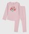 Pigiama bambina in cotone rosa JOLI