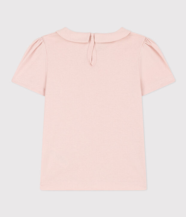 T-shirt a maniche corte bambina rosa