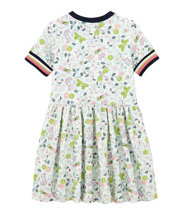 Abito bambina bianco/multicolore