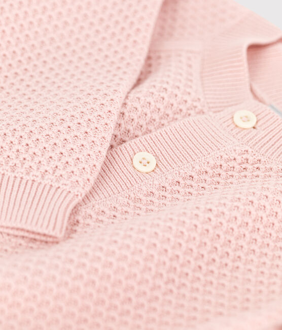 Cardigan in maglia di cotone per neonati rosa SALINE