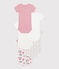 Set da 5 body a maniche corte in cotone a fiori neonato variante 1