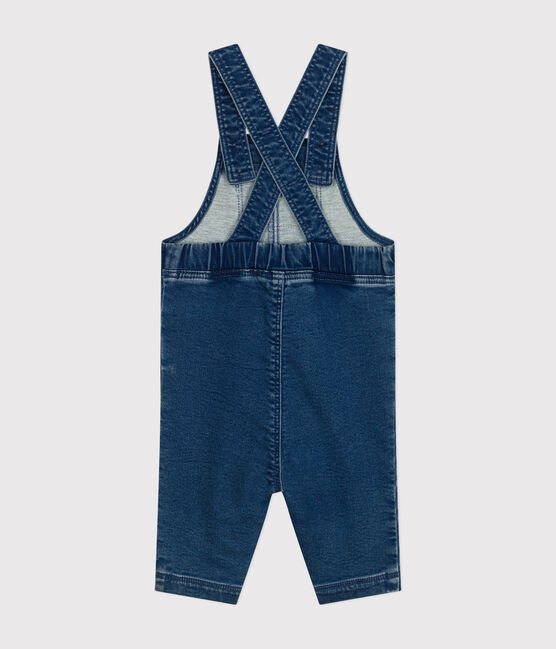 Salopette lunga in denim per bebè blu BLEU DELAVE