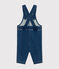 Salopette lunga in denim per bebè blu BLEU DELAVE