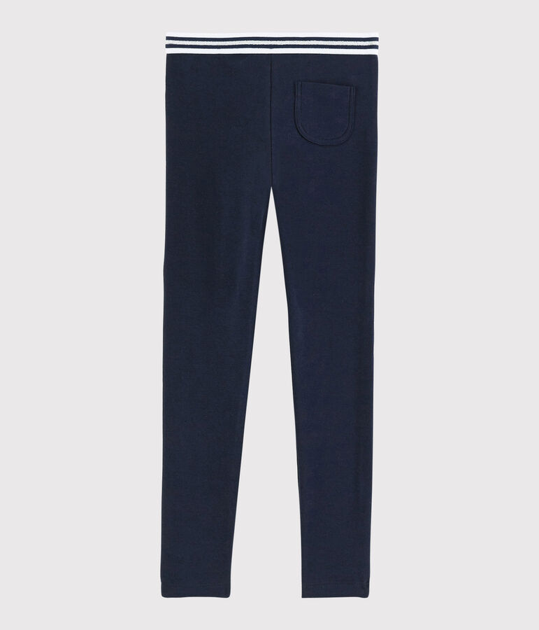 Jeggings in cotone elasticizzato bambina blu SMOKING