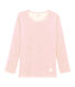 T-shirt a maniche lunghe in lana e cotone da bambino