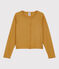 Cardigan lana e cotone bambina giallo BOUDOR