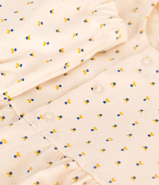 Abito senza maniche con bloomer in jersey leggero neonato bianco AVALANCHE/ MULTICO