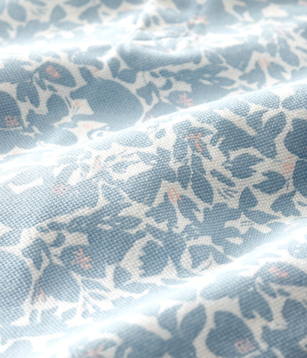 Tutina corta polo beb&egrave; maschio fantasia bianco/multicolore