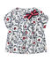 Blusa bebé bambina in popeline bianco MARSHMALLOW/bianco MULTICO