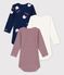 Confezione da 3 body bebè in cotone biologico Tajinebanane x Petit Bateau variante 1