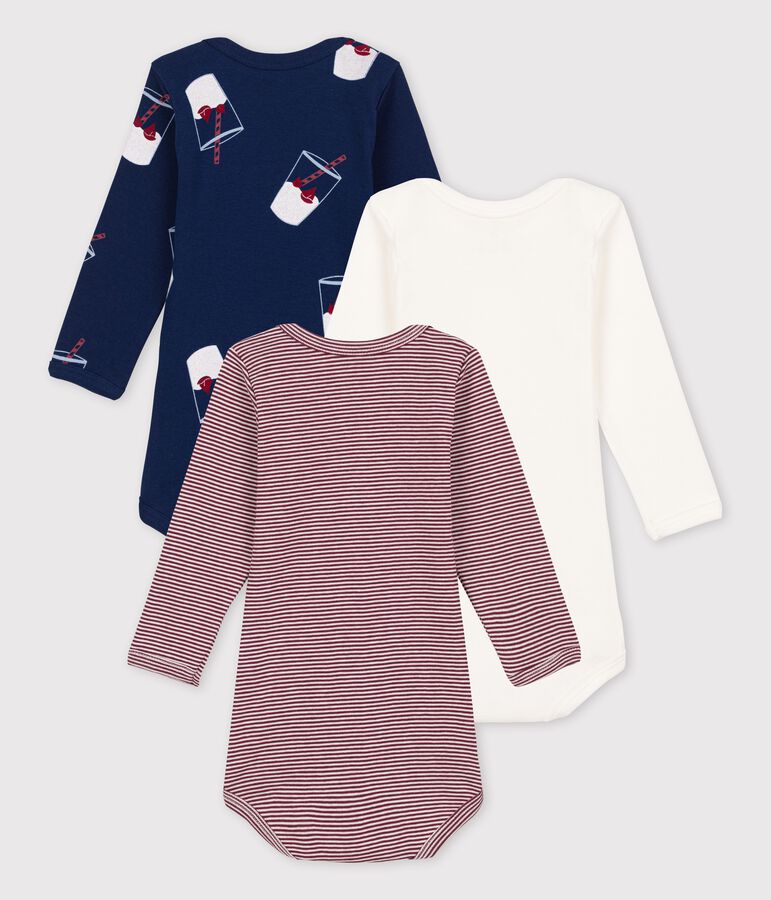 Confezione da 3 body beb&egrave; in cotone biologico Tajinebanane x Petit Bateau multicolore