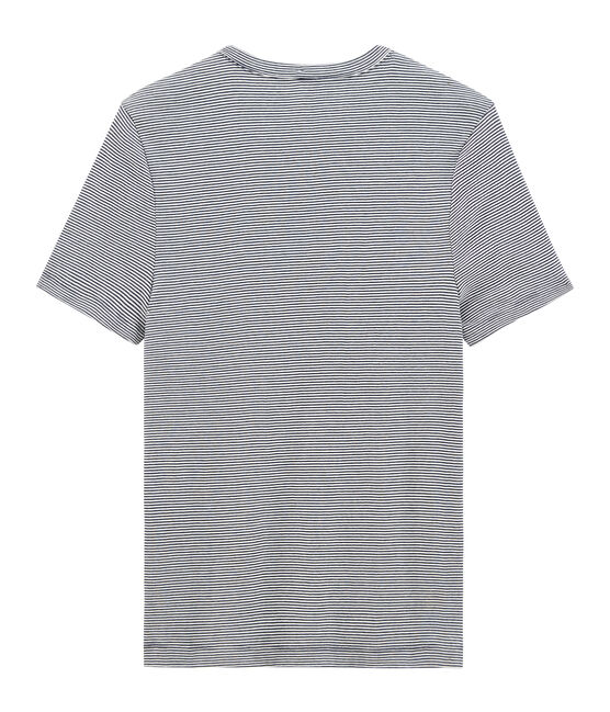 T-shirt maniche corte girocollo uomo blu SMOKING/bianco MARSHMALLOW