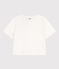 T-shirt LE BOXY in cotone donna bianco MARSHMALLOW